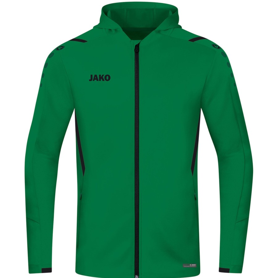 Kinder Jako Jacken | Jako Kinder Trainingsjacke Mit Kapuze Challenge Grun-Schwarz