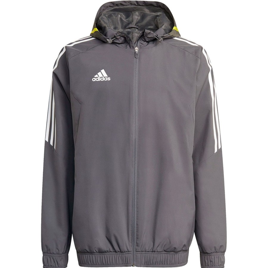 Herren Adidas Jacken | Adidas Allwetterjacke Condivo 22 Grau