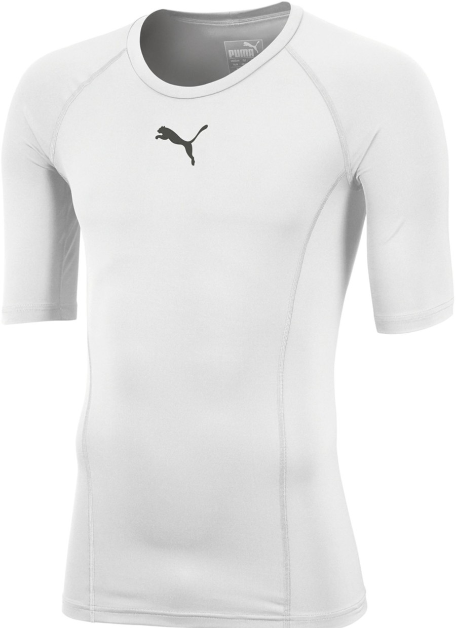 Herren Puma Baselayer | Puma Liga Baselayer Kurzarm Shirt Puma White