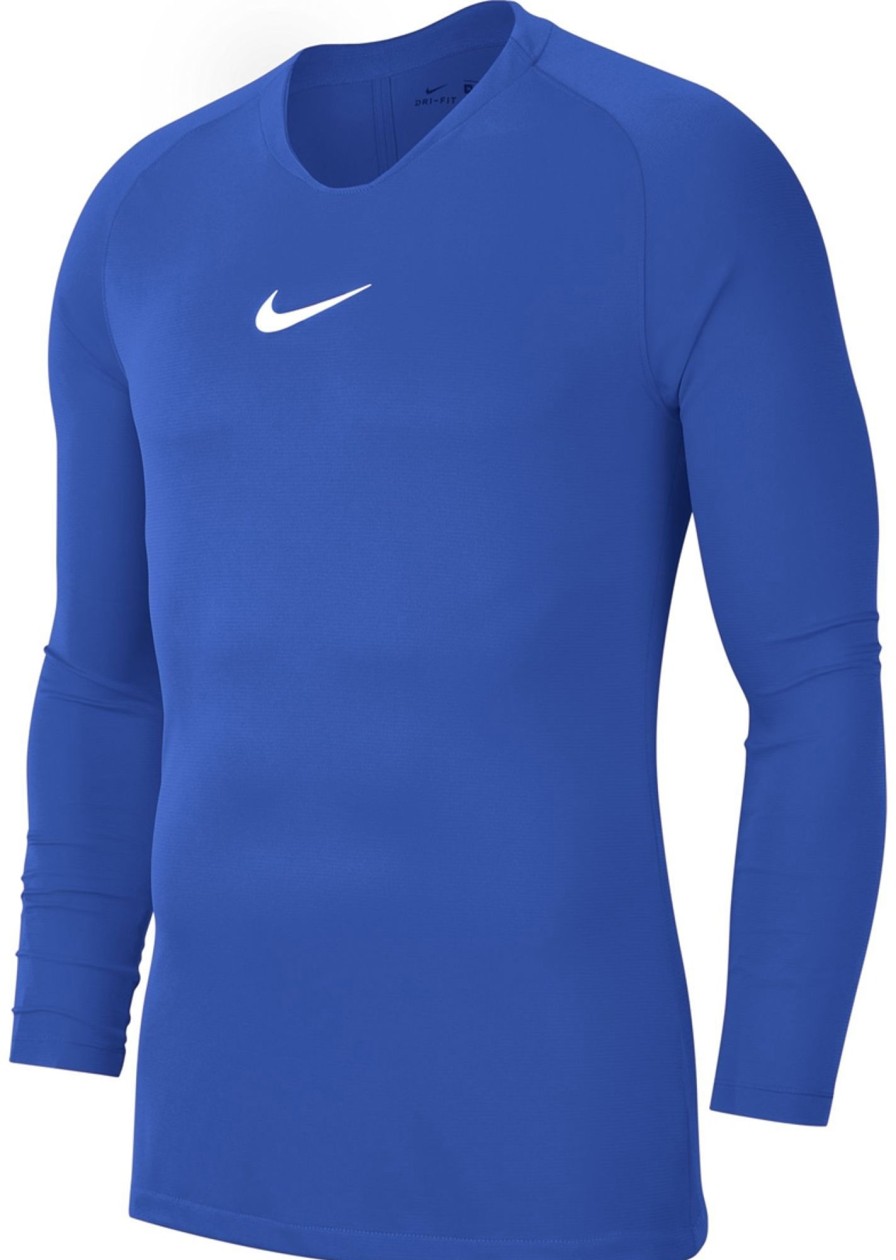 Herren Nike Baselayer | Nike Park First Layer Langarm Shirt Royal Blue-Weis