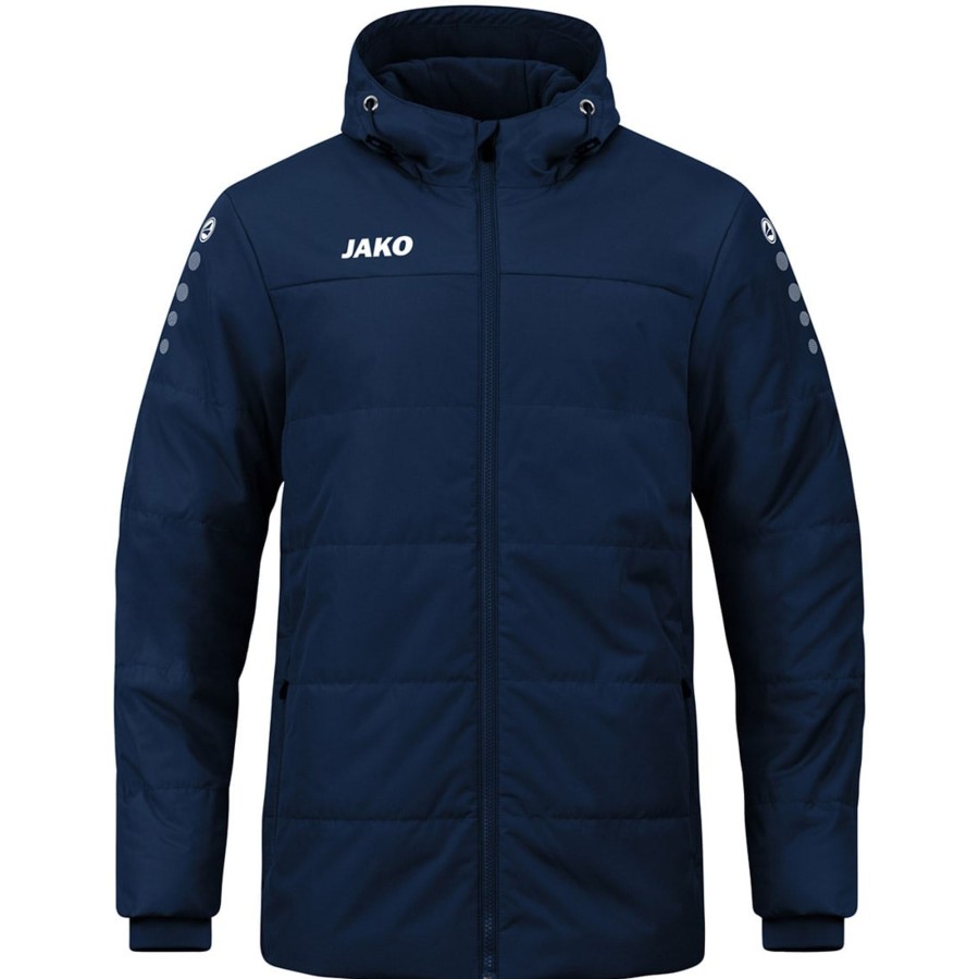 Kinder Jako Jacken | Jako Kinder Coachjacke Team Mit Kapuze Blau