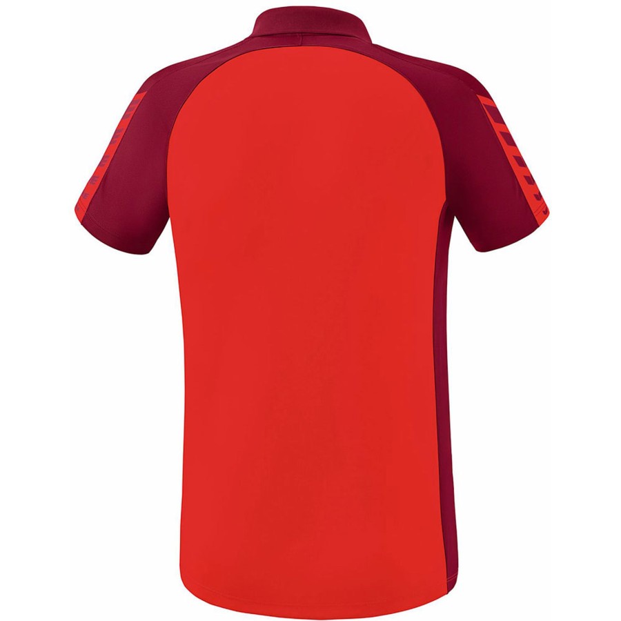 Herren Erima Polo-Shirts | Erima Herren Polo Shirt Six Wings Rot