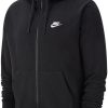 Herren Nike Hoodies | Nike Sportswear Club Herren Fz Hoodie Schwarz-Weis