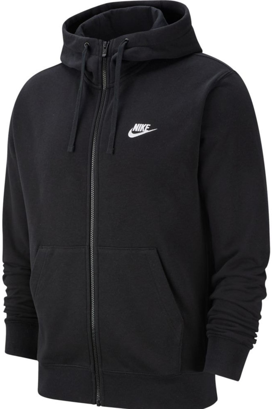 Herren Nike Hoodies | Nike Sportswear Club Herren Fz Hoodie Schwarz-Weis