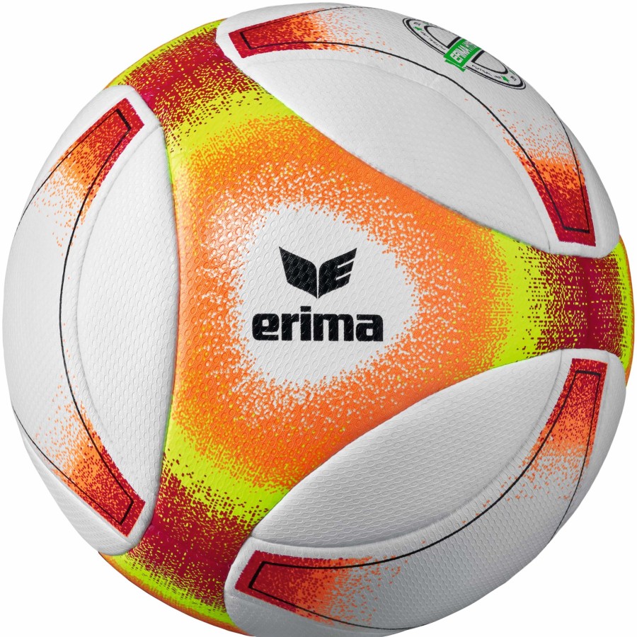 Sportausruestung Erima | Erima Hybrid Jnr 310 Futsal Gr.4 Orange-Safety Yellow-Rot