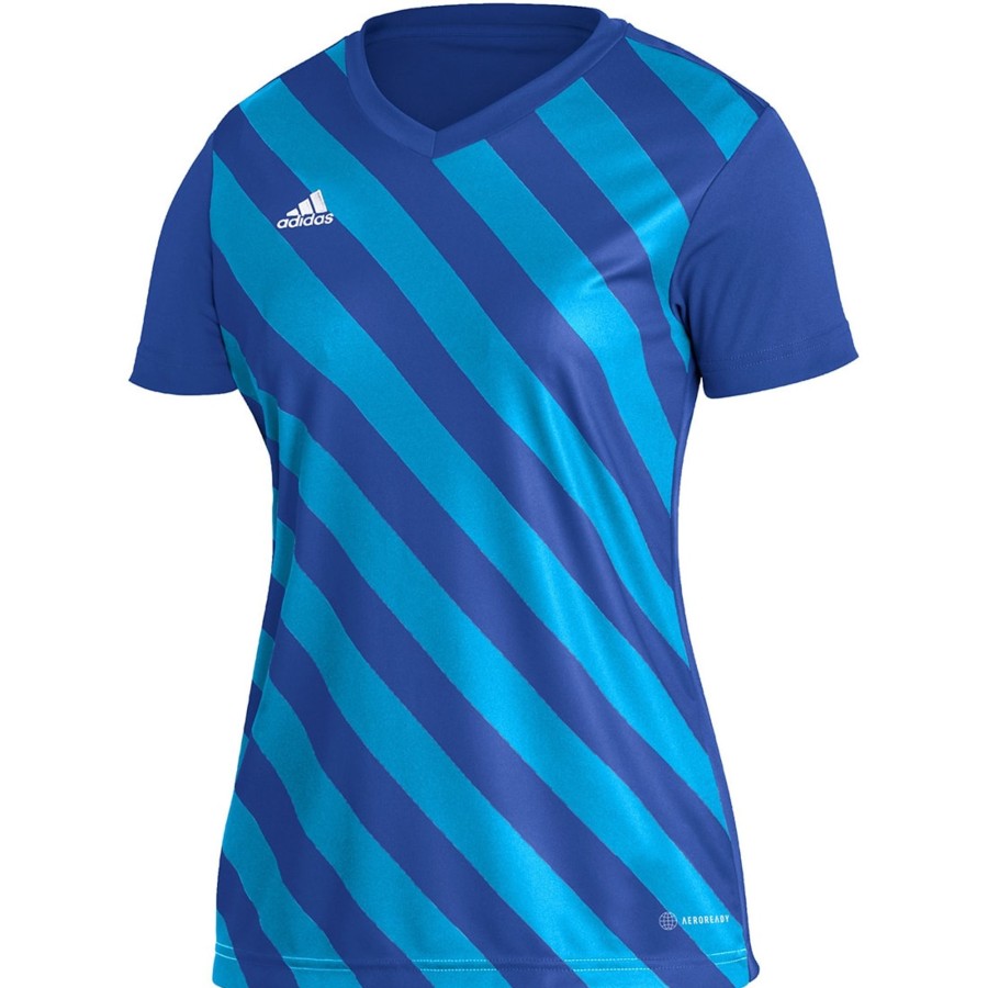 Damen Adidas Trikots | Adidas Damen Gfx Trikot Entrada 22 Blau