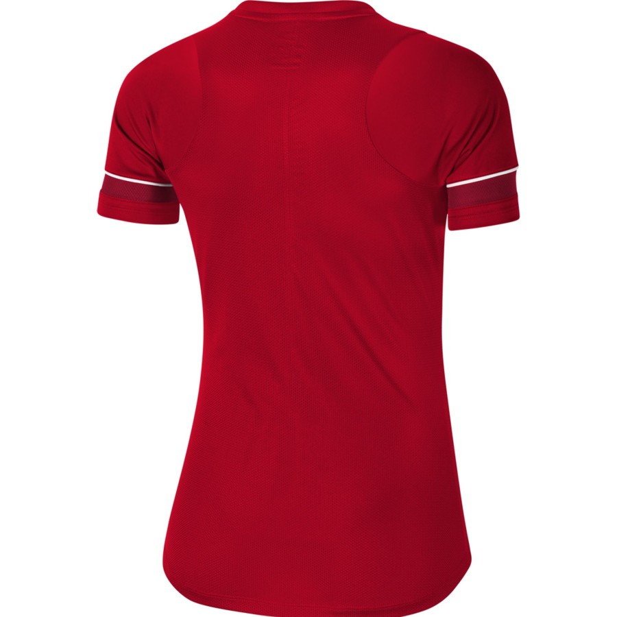 Damen Nike Trikots | Nike Damen Kurzarm Training Top Academy 21 Rot-Weis