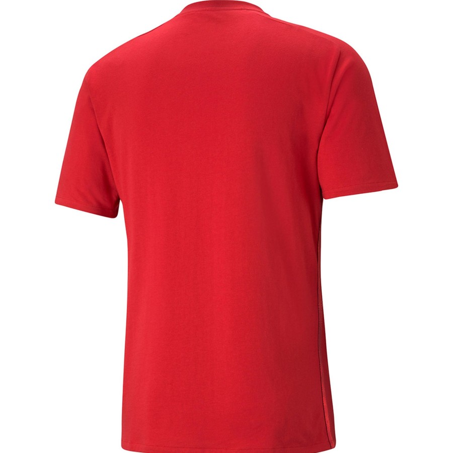 Damen Puma T-Shirts | Puma T-Shirt Teamcup Casuals Rot