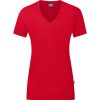 Damen Jako T-Shirts | Jako Damen T-Shirt Organic Rot