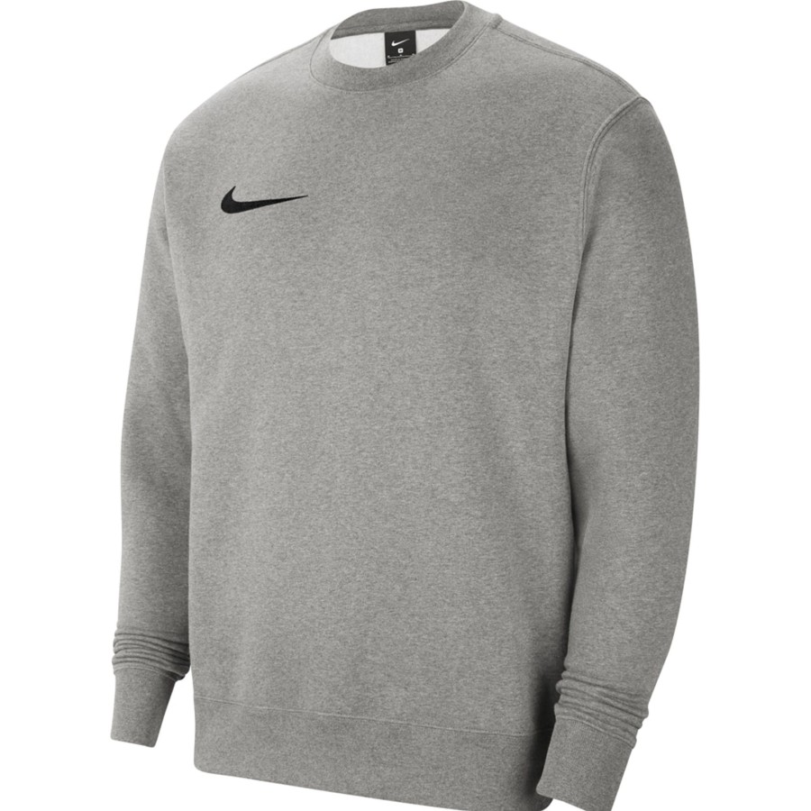 Herren Nike Sweatshirts | Nike Fleece Sweatshirt Crew Park 20 Grau-Schwarz