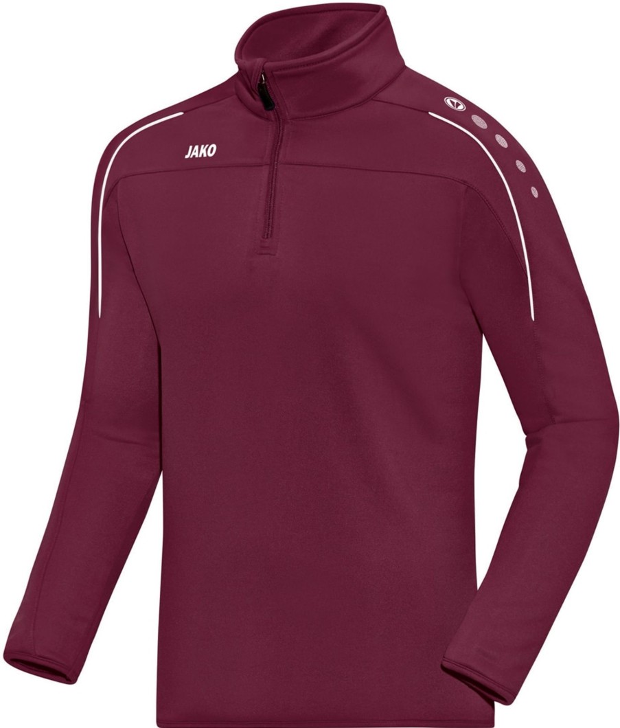 Herren Jako Sweatshirts | Jako Classico Ziptop Maroon