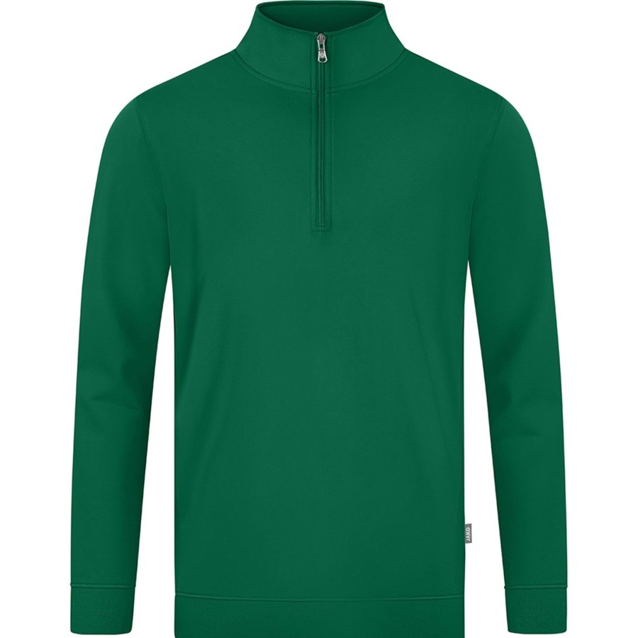 Herren Jako Sweatshirts | Jako Herren Ziptop Doubletex Grun