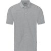 Herren Jako Polo-Shirts | Jako Herren Polo Organic Stretch Grau