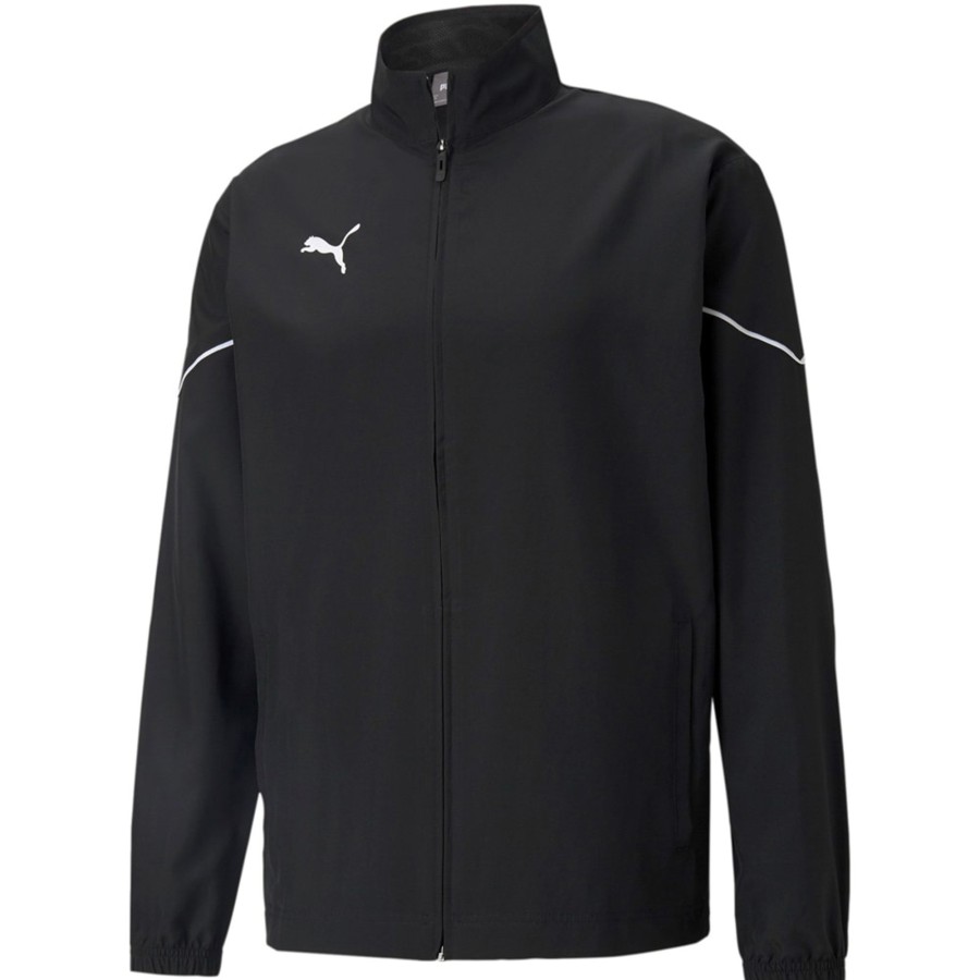 Herren Puma Jacken | Puma Sideline Trainingsjacke Teamrise Schwarz-Weis