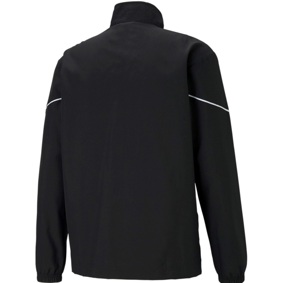 Herren Puma Jacken | Puma Sideline Trainingsjacke Teamrise Schwarz-Weis