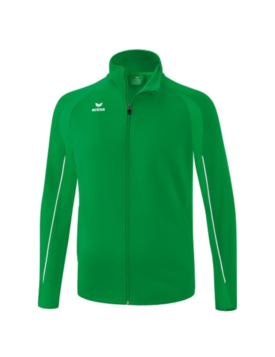 Kinder Erima Jacken | Erima Kinder Liga Star Polyester Trainingsjacke Smaragd/Weis Gunstig