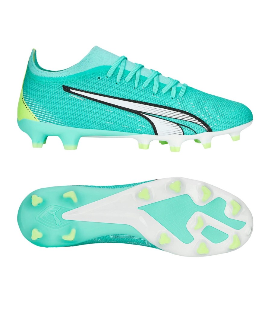 Sportschuhe Puma Puma Fusballschuhe | Puma Fusballschuh Ultra Match Fg/Ag Pursuit Turkis Gelb Grun F03