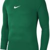 Herren Nike Baselayer | Nike Park First Layer Langarm Shirt Pine Green-Weis