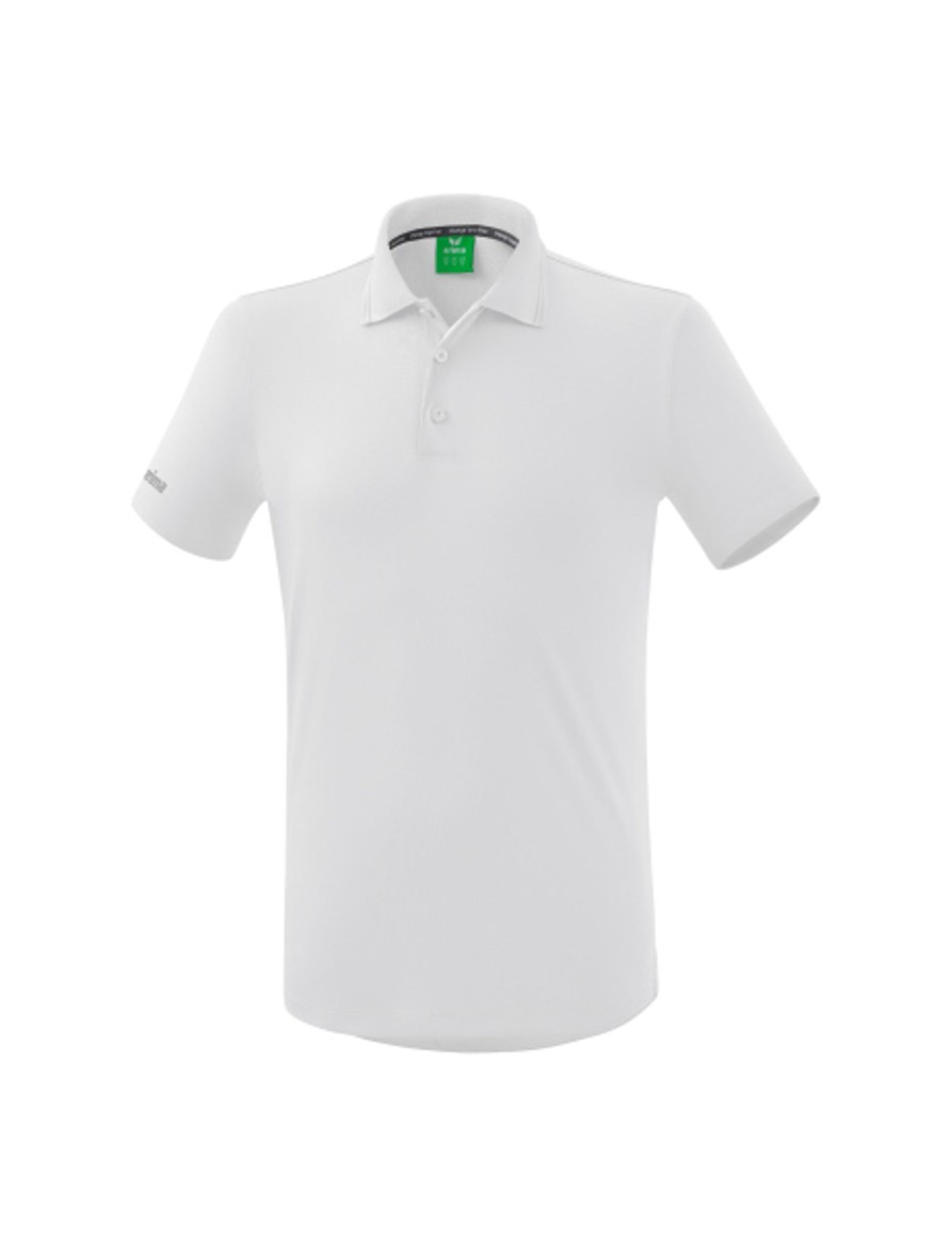 Herren Erima Polo-Shirts | Erima Funktionspolo New White Gunstig