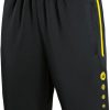 Herren Jako Shorts | Jako Active Training Shorts Schwarz-Neongelb