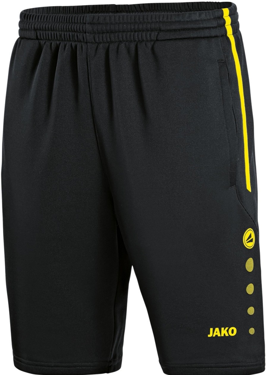 Herren Jako Shorts | Jako Active Training Shorts Schwarz-Neongelb