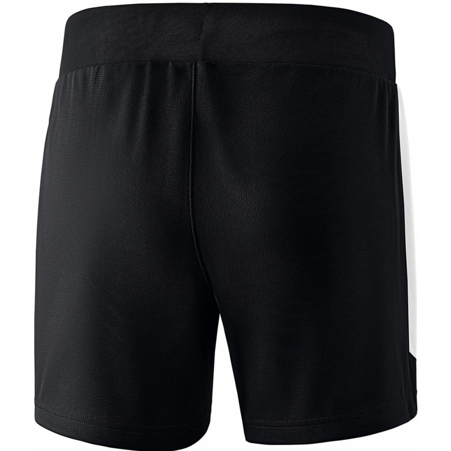 Damen Erima Shorts | Erima Damen Training Shorts Squad Schwarz-Weis