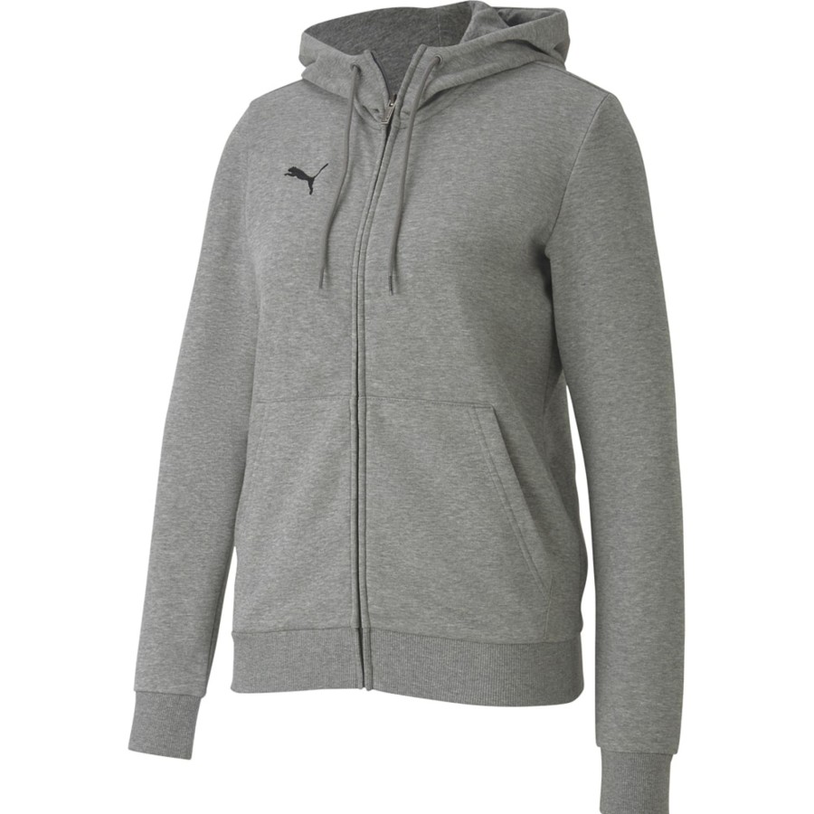 Damen Puma Hoodies | Puma Damen Zip-Hoodie Teamgoal 23 Casuals Grau