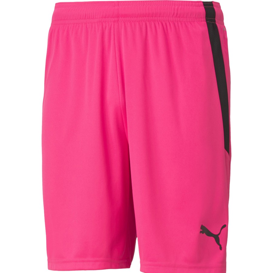 Herren Puma Shorts | Puma Herren Shorts Teamliga Pink-Schwarz