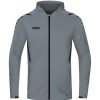 Herren Jako Jacken | Jako Herren Trainingsjacke Mit Kapuze Challenge Grau-Schwarz