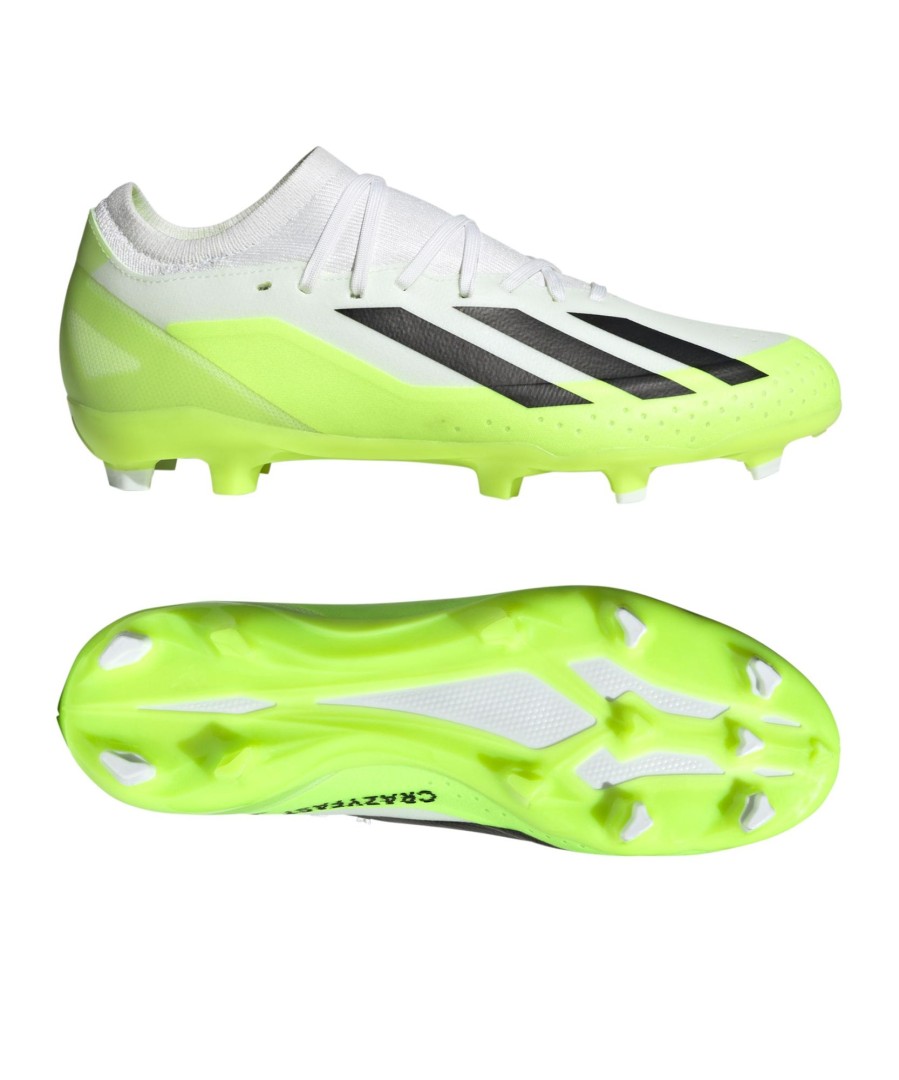 Sportschuhe Adidas Adidas Fusballschuhe | Adidas Fusballschuh X Crazyfast.3 Fg Crazyrush Weis Schwarz Gelb