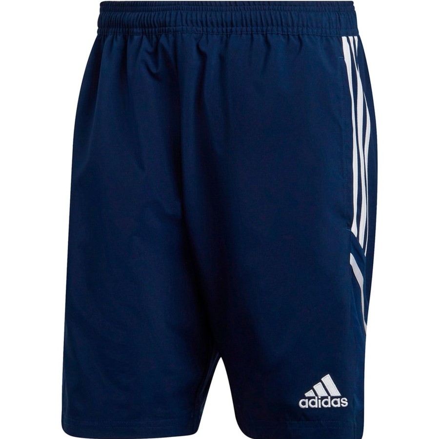 Herren Adidas Shorts | Adidas Herren Downtime Shorts Condivo 22 Blau-Weis