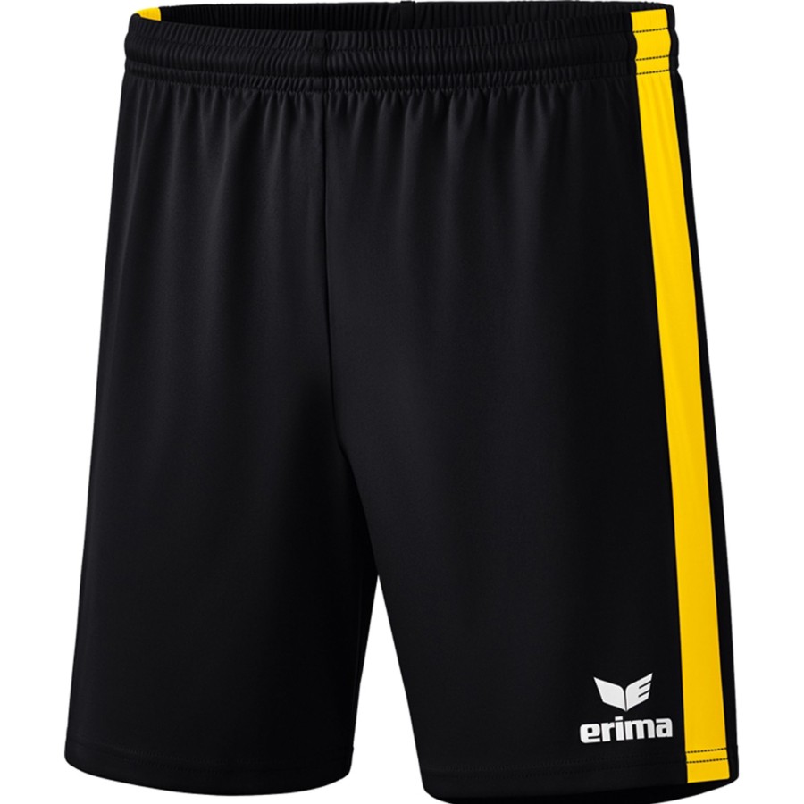 Kinder Erima Shorts | Erima Kinder Shorts Retro Star Schwarz-Gelb