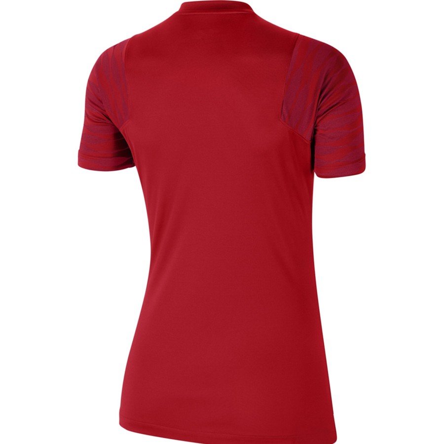 Damen Nike Trikots | Nike Damen Kurzarm Top Strike 21 Rot-Weis