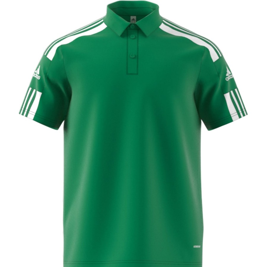 Herren Adidas Polo-Shirts | Adidas Herren Poloshirt Squadra 21 Grun-Weis