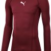 Herren Puma Baselayer | Puma Liga Baselayer Langarm Shirt Cordovan