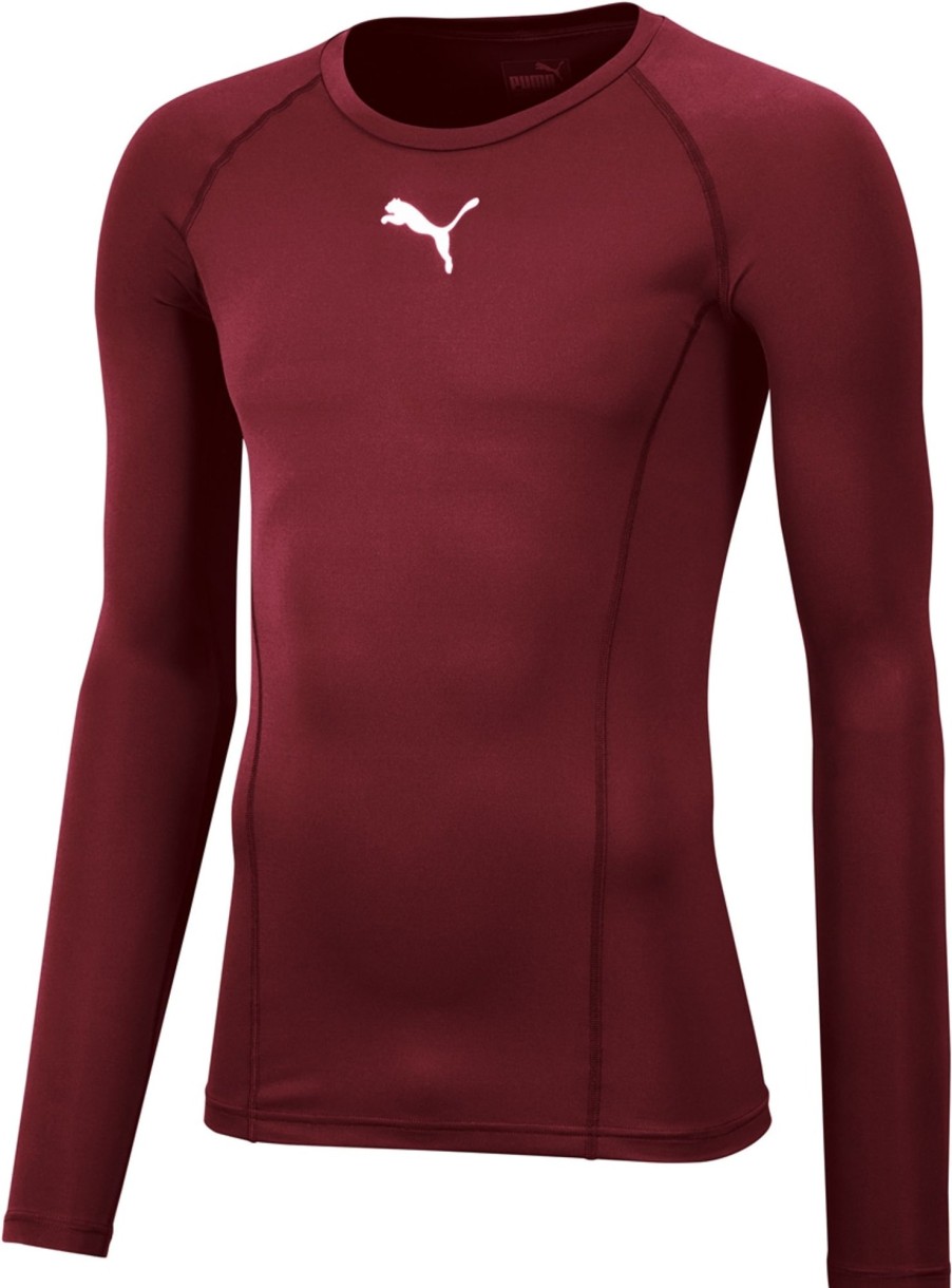 Herren Puma Baselayer | Puma Liga Baselayer Langarm Shirt Cordovan