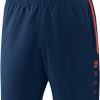 Herren Jako Shorts | Jako Competition 2.0 Shorts Navy-Flame