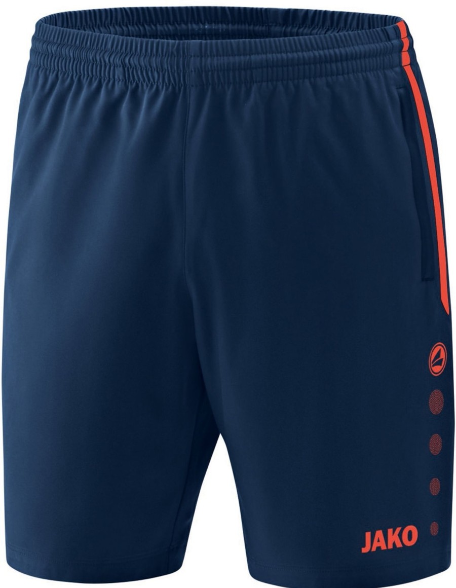 Herren Jako Shorts | Jako Competition 2.0 Shorts Navy-Flame