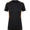 Damen Jako T-Shirts | Jako Damen T-Shirt Challenge Schwarz-Orange