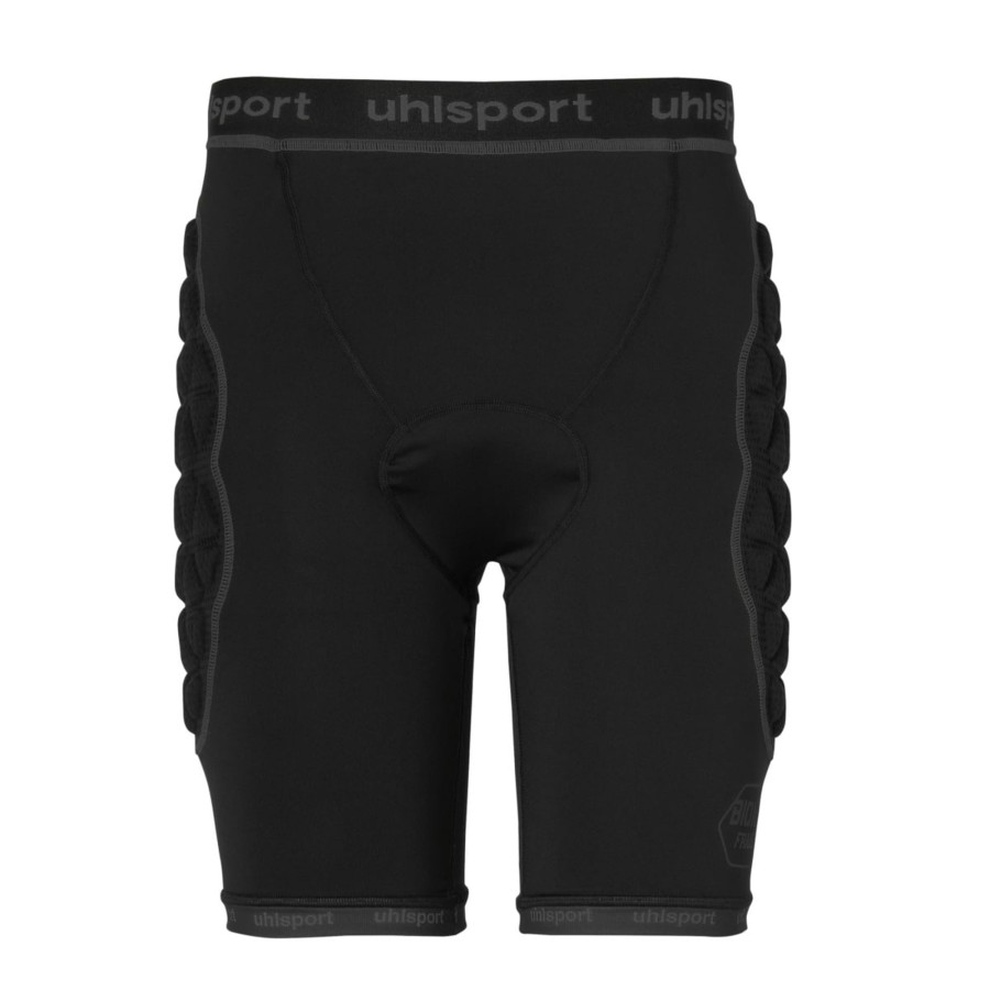 Damen Uhlsport Torwarthosen | Uhlsport Bionikframe Padded Short Black Edition Schwarz