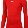 Kinder Puma Baselayer | Puma Liga Baselayer Kinder Langarm Shirt Puma Red