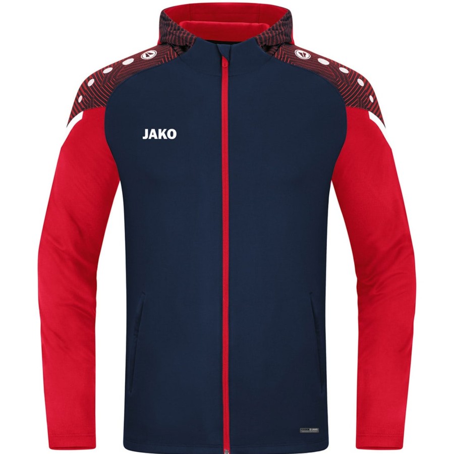 Kinder Jako Jacken | Jako Kinder Kapuzenjacke Performance Blau-Rot