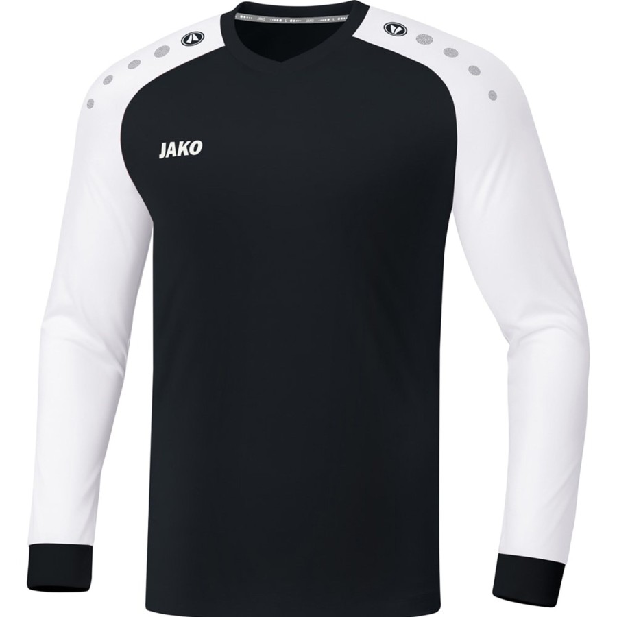 Kinder Jako Trikots | Jako Kinder Langarm Trikot Champ 2.0 Schwarz-Weis