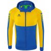 Herren Erima Jacken | Erima Herren Trainingsjacke Mit Kapuze Six Wings Blau-Gelb