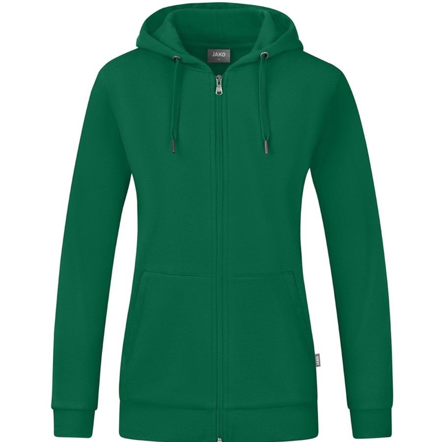 Damen Jako Jacken | Jako Damen Kapuzenjacke Organic Grun