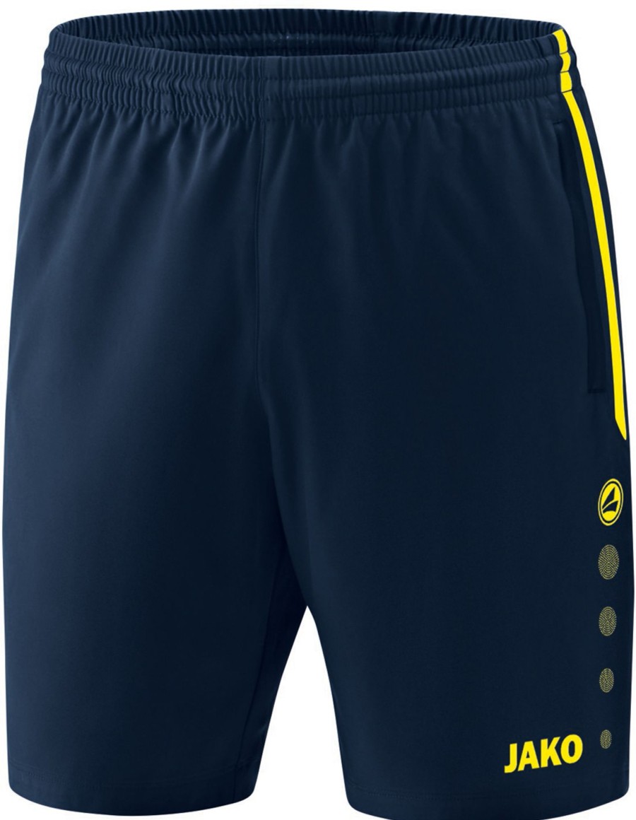 Herren Jako Shorts | Jako Competition 2.0 Shorts Marine-Neongelb