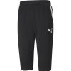 Herren Puma Trainingshosen | Puma 3/4 Trainingshose Teamliga Schwarz-Weis