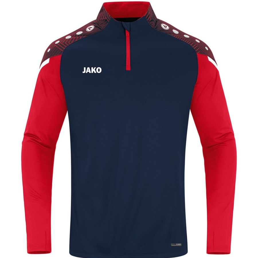 Herren Jako Sweatshirts | Jako Ziptop Performance Blau-Rot