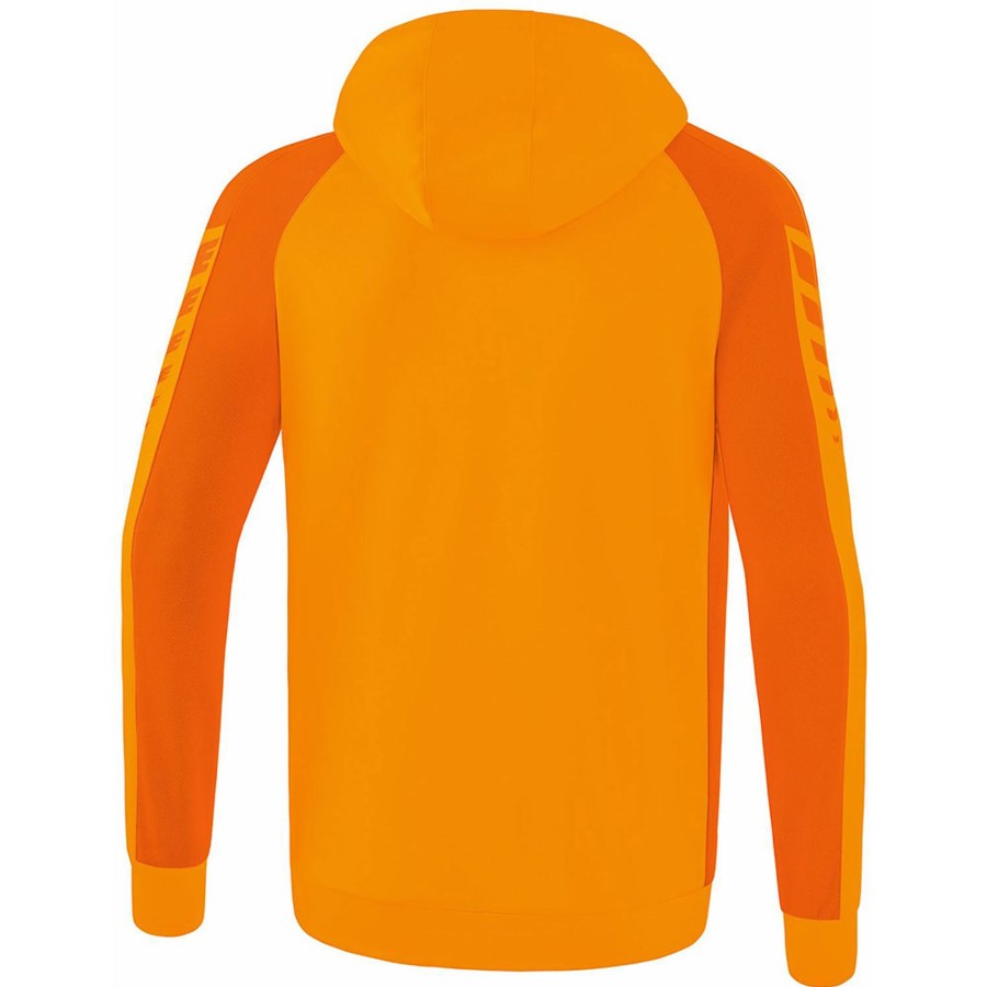 Herren Erima Jacken | Erima Herren Trainingsjacke Mit Kapuze Six Wings Orange