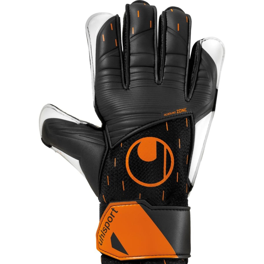 Herren Uhlsport Torwarthandschuhe | Uhlsport Torwarthandschuh Speed Contact Starter Soft Schwarz/Weis/Fluo Orange